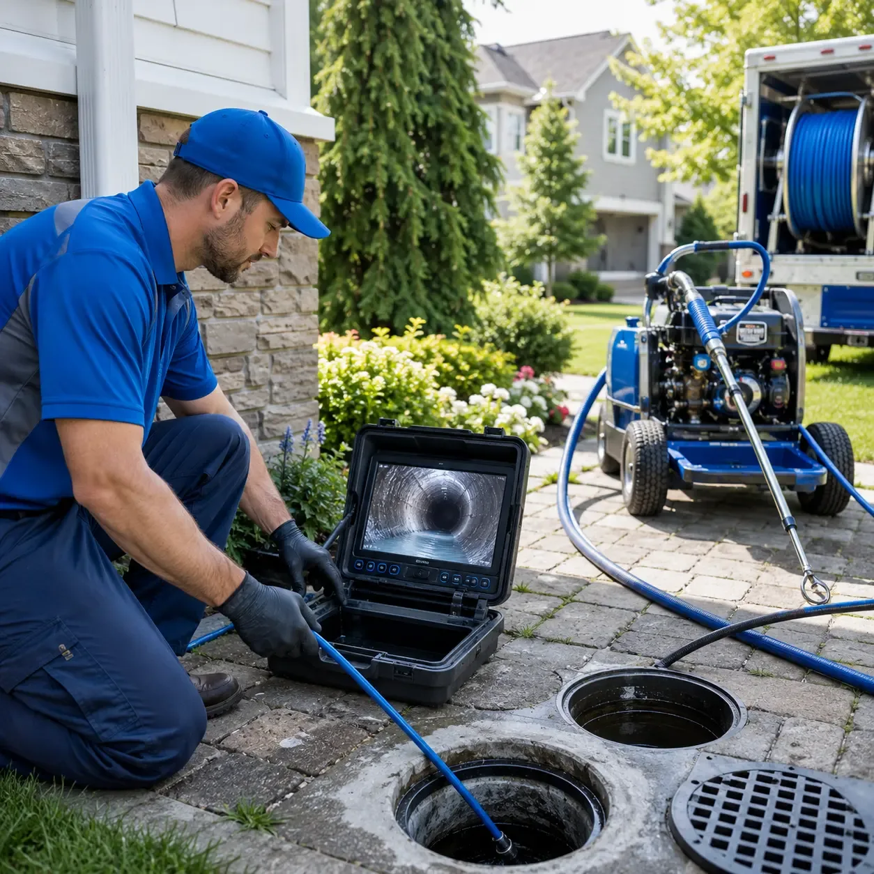 Outdoor drain cleaning professionals serving Carriere, MS